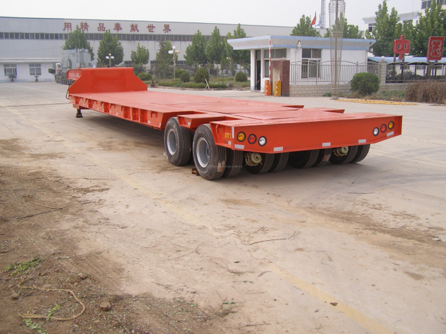 2 linjer 4 aksler transporter tung maskine lavvogn